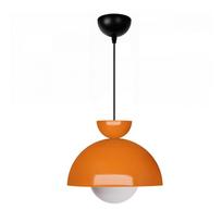 Oranžinės spalvos kabantis šviestuvas ø 25 cm su metaliniu gaubtu Arta – Opviq lights