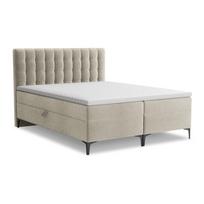 Taupe spalvos spyruoklinė lova su sandėliavimo vieta 160x200 cm Puhala – Makamii