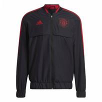 Adidas Manchester United Anthem Color Block Sports Zip Football Jersey Men jerseys Black H63998 L