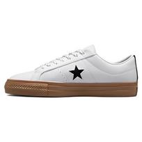 Converse One Star Pro Low Balti Tamsiai Guminiai Unisex Sportbačiai Juodi A03216C 35.5 white