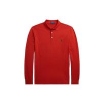 Polo Ralph Lauren FW23 vienspalviai logotipo siuvinėti ploni ilgomis rankovėmis polo marškinėliai Vyriški viršūnės oranžinės spalvos MNPOKNI16823249-800 XL
