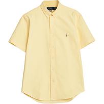 Polo Ralph Lauren arkliuko logotipas siuvinėtas sagomis trumpomis rankovėmis marškiniai Vyriški marškiniai 710802630-002 L