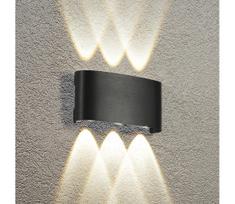 Brilagi - LED lauko sieninis šviestuvas FLAREBOX LED/6W/230V juodas IP65