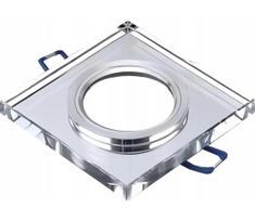Įleidžiamas lubų šviestuvas 1xGU10/MR16/10W/230V 9x9 cm blizgus chromas