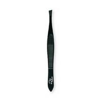 Top Choice Nagų priežiūra ir dekoravimas Matte black slanted tweezers 75575