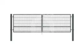 Vartai dvivėriai 5000x1500mm, 5mm segmento užpildu