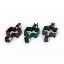 Tiesinė tvirtinimo apkaba - 100x100mm - RAL7016 (t.pilka)