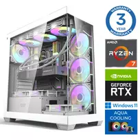 INTOP AQUA Ryzen 7 7800X3D 64GB DDR5 1TB SSD M.2 NVME RTX5080 16GB  WIN11