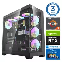 INTOP AQUA Ryzen 7 7800X3D 32GB DDR5 1TB SSD M.2 NVME RTX5080 16GB  WIN11Pro