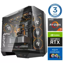 INTOP AQUA Ryzen 7 7800X3D 64GB DDR5 1TB SSD M.2 NVME RTX5080 16GB  no-OS