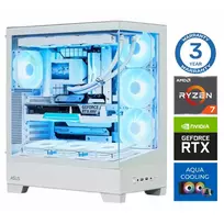 INTOP AQUA Ryzen 7 7800X3D 32GB DDR5 1TB SSD M.2 NVME RTX5080 16GB  no-OS