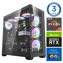 INTOP AQUA Ryzen 7 7800X3D 32GB DDR5 1TB SSD M.2 NVME RTX5080 16GB  no-OS
