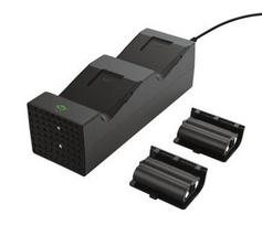 Trust GXT 250 Duo Charging Dock for Xbox Series X / S | Charge up to two original game controllers at the same time; includes two rechargeable battery packs