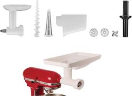 "KitchenAid" mėsmalės ir tyrės priedas 5KSMFVSFGA, plienas + "KitchenAid" nuimamas priedas 5KSMFT, baltas