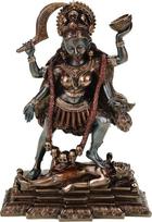 Veronese 708-7535 Kali Indijos mirties deivė Šiva Bronzinė skulptūra 20 cm