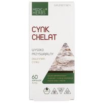 Medica Herbs Cinko chelatas 15 mg - 60 kapsulių