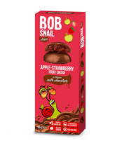 Bob Snail Šokoladiniai obuoliai su uogomis RAW užkandžiai su juoduoju šokoladu - 30 g