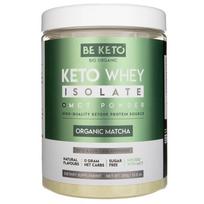 BeKeto Keto išrūgų izoliato MCT milteliai, Organic Matcha - 300 g