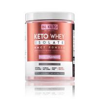BeKeto Keto išrūgų izoliatas MCT milteliai, šviežių braškių - 300 g