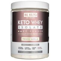BeKeto Keto išrūgų izoliato MCT milteliai, French Vanilla - 300 g