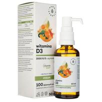 Aura Herbals Vitaminas D3 2000 TV Vegan, lašai - 50 ml