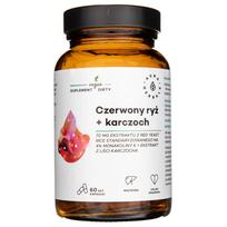 Aura Herbals Raudonieji ryžiai + artišokai - 60 kapsulių