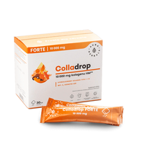 Aura Herbals Colladrop Forte Jūros kolagenas 10000 mg - 30 paketėlių