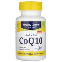 Healthy Origins Kofermentas Q10 100 mg - 60 minkštųjų gelių