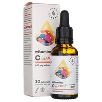 Aura Herbals Vitaminas C vaikams, lašai 100 mg - 30 ml