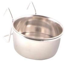TRIXIE Dubenėlis paukščiams nerūd. plienas su laikikliu 150 ml/7 cm