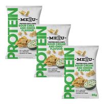 Užkandis ME2U Protein Lentil Chips Sour Cream & Onion, 3 x 65g