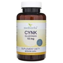 Medverita Cinko gliukonatas 15 mg - 180 kapsulių