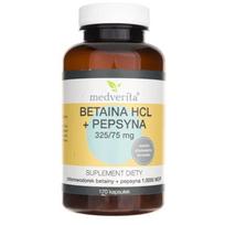 Medverita Betaino HCL pepsinas - 120 kapsulių
