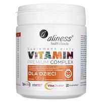 Aliness Premium vitaminų kompleksas vaikams, milteliai - 120 g