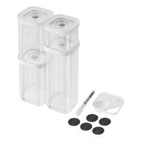 ZWILLING 1025971 stačiakampis indas 2,445 l permatomas, baltas 6 vnt.