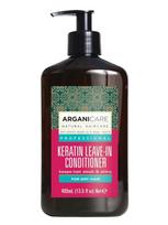 ARGANICARE Nenuplaunamas plaukų kondicionierius su keratinu sausiems ir pažeistiems plaukams, 400 ml
