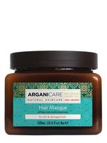 ARGANICARE Plaukų kaukė su argano aliejumi ir šilko baltymais sausiems ir pažeistiems plaukams, 500 ml
