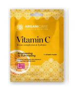 ARGANICARE Skaistinanti lakštinė veido kaukė su vitaminu C, 1 vnt