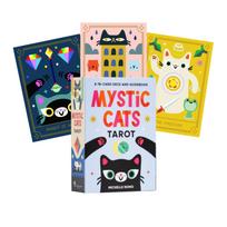 Mystic Cats Tarot: žavingos kačių taro kortos su gidu (anglų) – 78 vnt