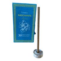 Nag Champa smilkalų dovanų rinkinys: 30 vnt., laikiklis, Himalajų