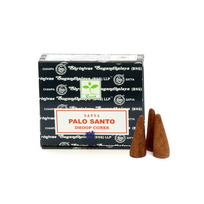 Palo Santo kūginiai smilkalai su stoveliu, 12 vnt – Satya, Indija