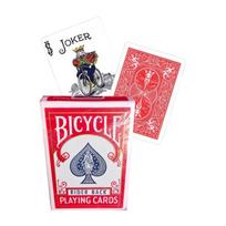 Bicycle Rider Back kortos – raudonos, pokeriui ir triukams, Air-Cushion