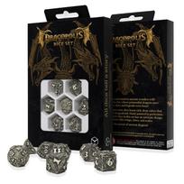 Drakopolio Blackfang smėlio kauliukų rinkinys RPG/stalo žaidimams, 7 vnt.
