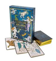 Magiška Starlore Arcana taro kaladė žvaigždynams + knyga (56 kort.)