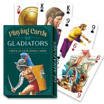 Gladiatoriai – iliustruotos žaidimų kortos, 54 vnt., pokeriui ir triukams