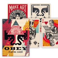 OBEY x Theory11 žaidimo kortos – 3 kolekcinės kaladės pokeriui