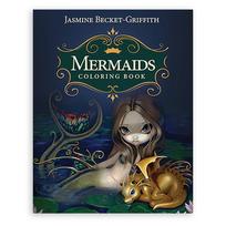 Magiška undinių spalvinimo knyga – Jasmine Becket‑Griffith, 55 iliustracijų