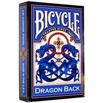 Dragon Back mėlynos kortos – pokeriui ir triukams, seno leidimo, pagamintos JAV