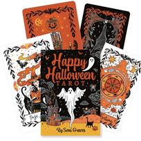 Happy Halloween taro kaladė – 78 kortos, iliustruotas vadovas