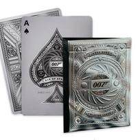 James Bond 007 sidabrinės žaidimo kortos – premium leidimas, pokeriui